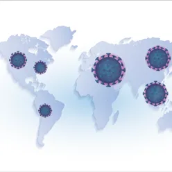 En gruppe fargerike fisker