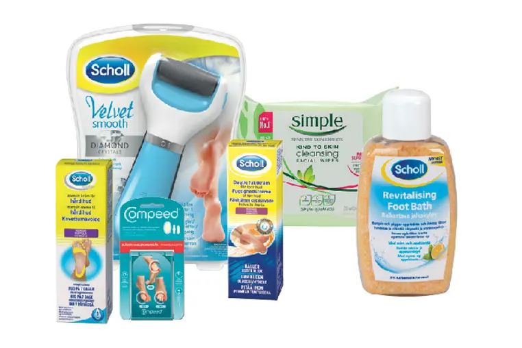 En hånd som holder et produkt