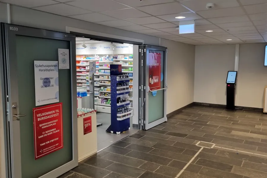En rekke salgsautomater